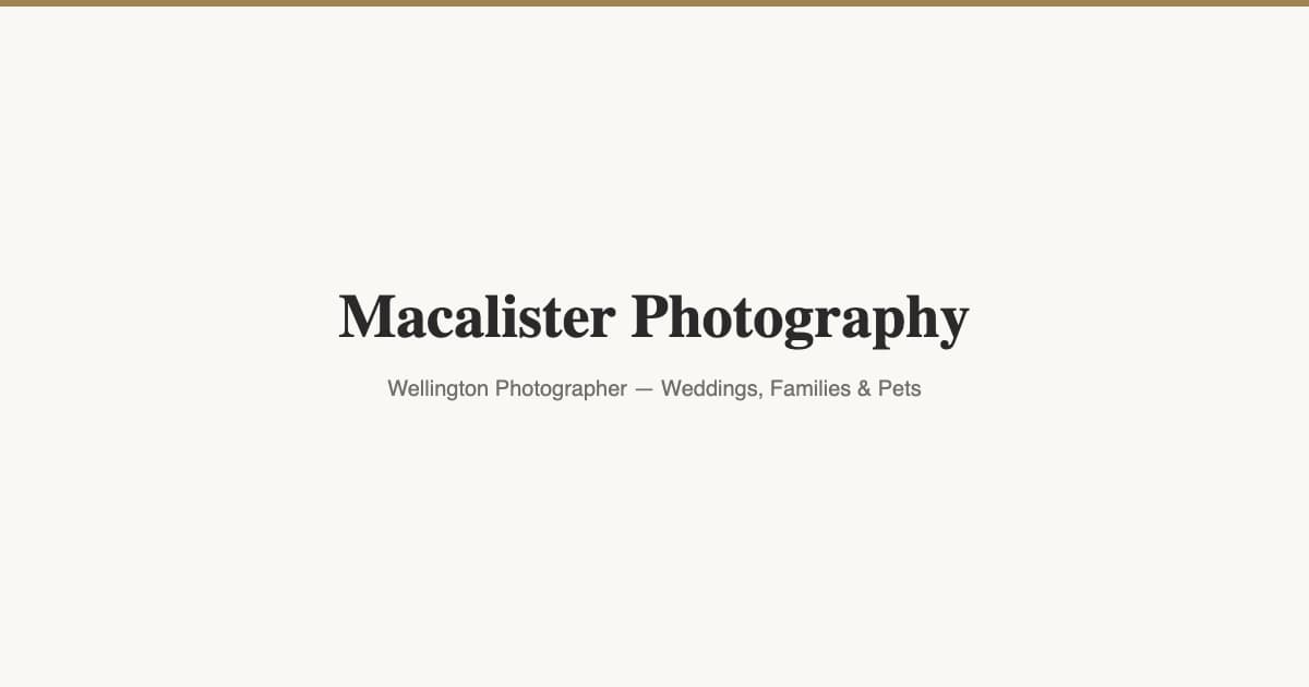 Macalister Photography