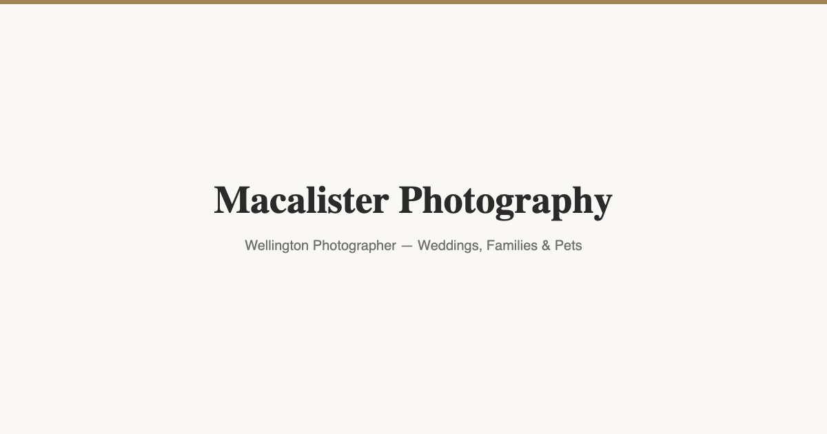 Macalister Photography cover photo
