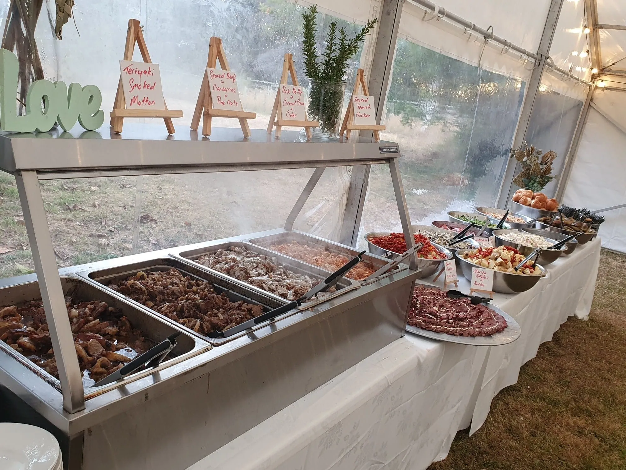 Spitfire, Catering in Gisborne